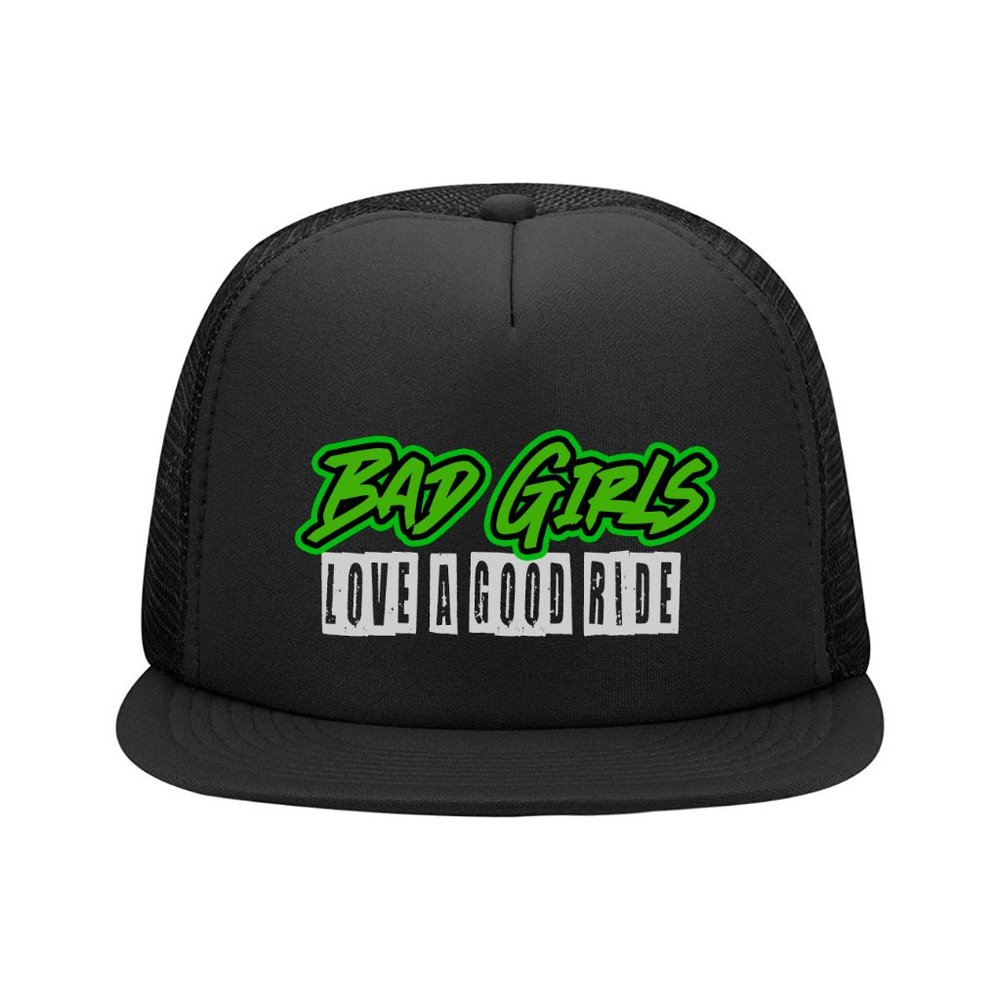 NEW DIRTY REBEL "BAD GIRLS Love A Good Ride" - Women's Trucker Moto Hat